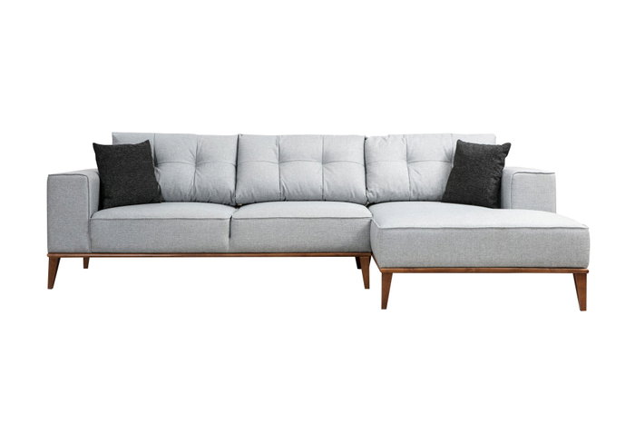 Atelier Del Sofa Montana Corner Right (L3+Chl) Sofá Cama Esquinero Gris Claro 288 x 160 cm